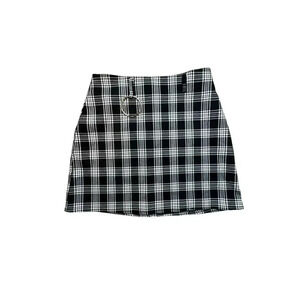 I. Am. Gia. Size Small Mini Skirt with two large rings‎ attached to each side.